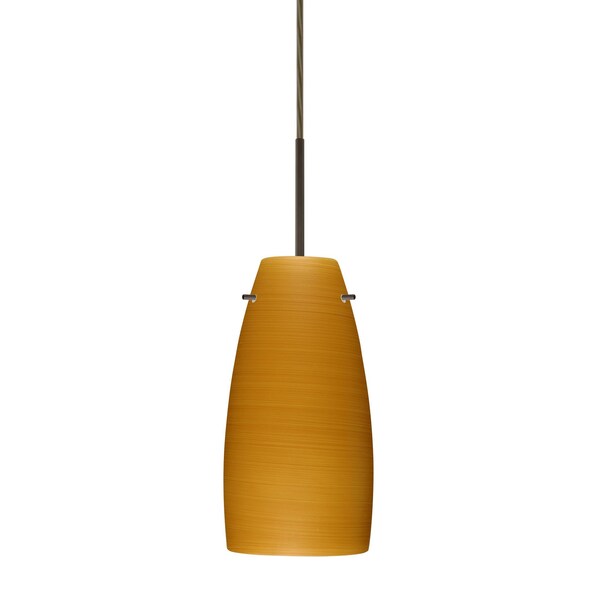 Besa Lighting Tao 10 Cord Pendant, Oak, Bronze Finish, 1x9W LED 1JT-1512OK-LED-BR - main